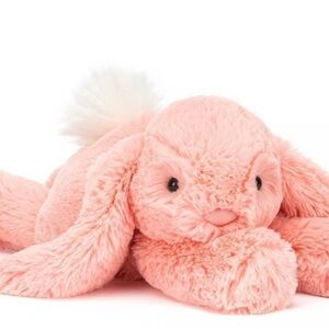 Jellycat Smudge Apricot Bunny with Gift Bag - NWT